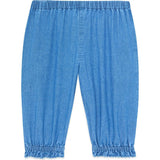 BONTON Noodle Frill Baby Pants - Chambray