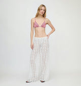 The Kaya Pool Pant - White Broderie