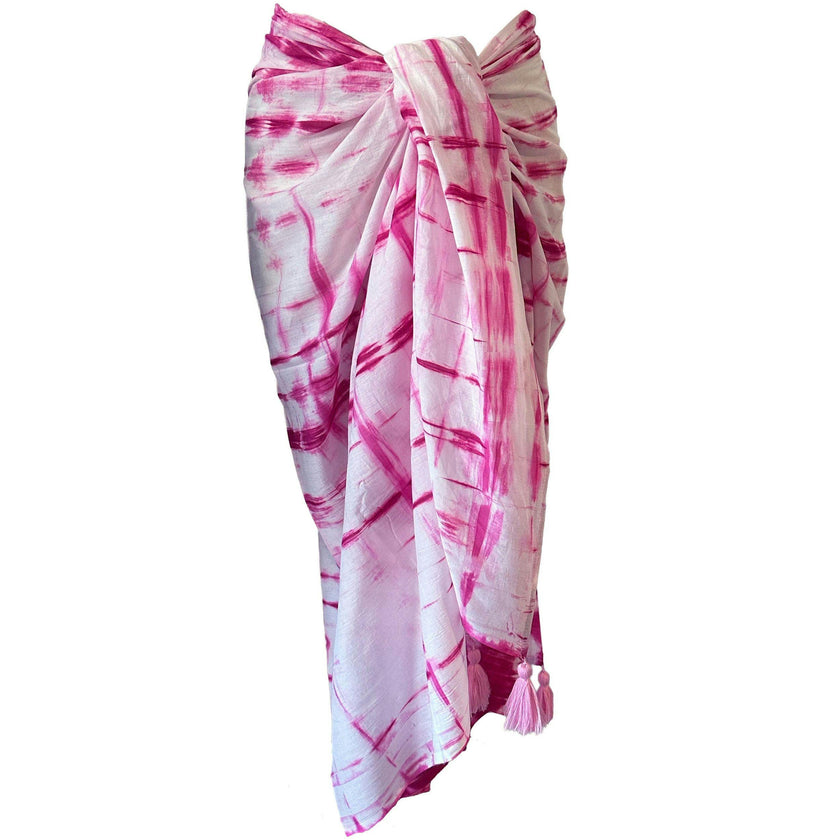 Cotton Saline Pareo Hibiscus Shibori, Hibiscus Shibori
