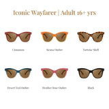 Iconic Wayfarer Ombre  | Polarized Sunglasses | Adult | 15+ Y | Desert Teal Ombre
