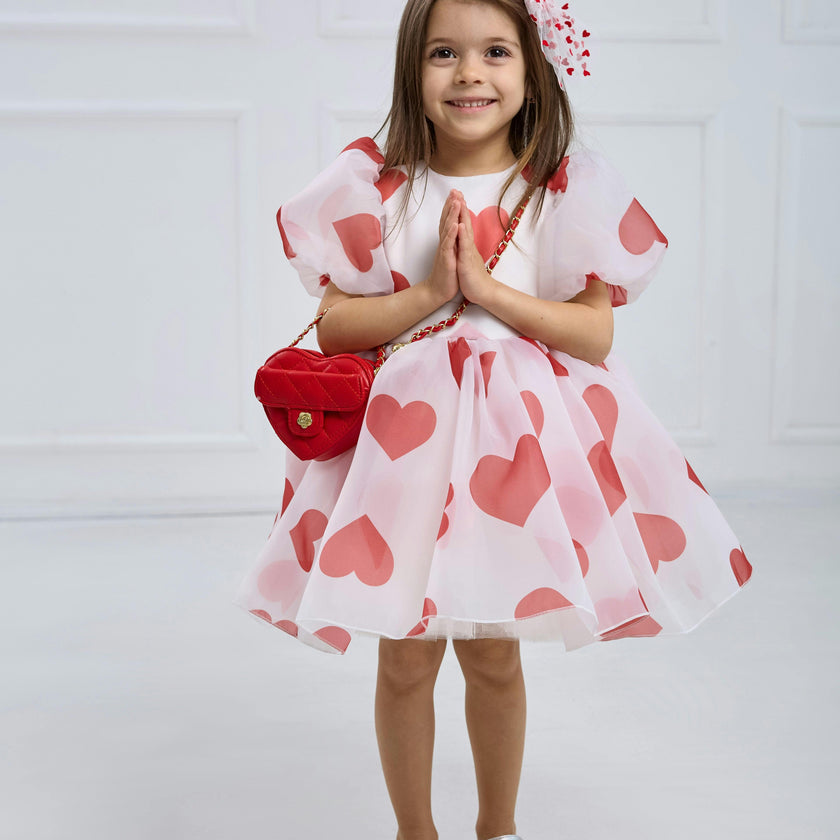 Heart Dress – Includes Matching Hair Accessory