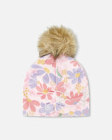 Stretch Jersey Hat With Pompom