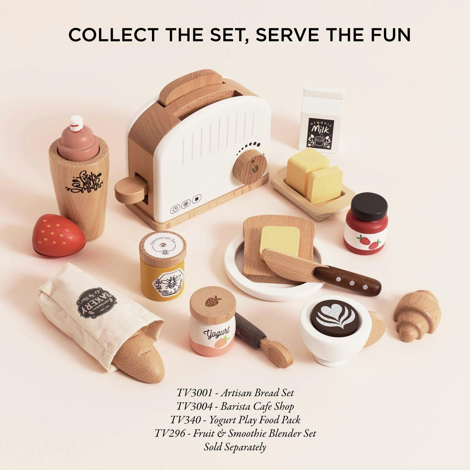Pop-up Toaster and Breakfast Set