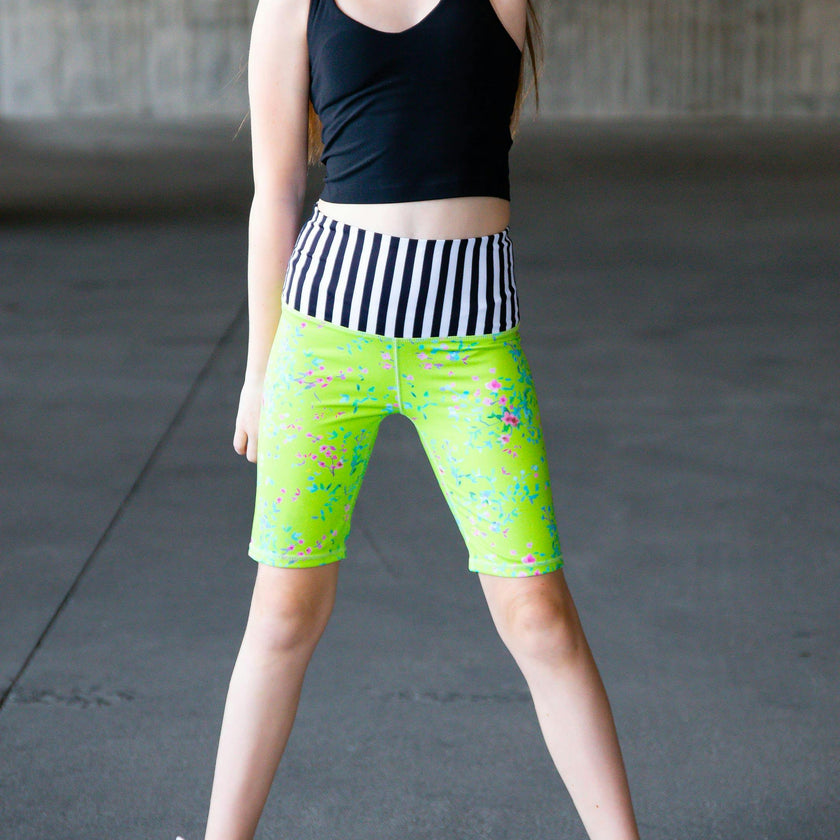Carole - Printed Activewear Bike Shorts