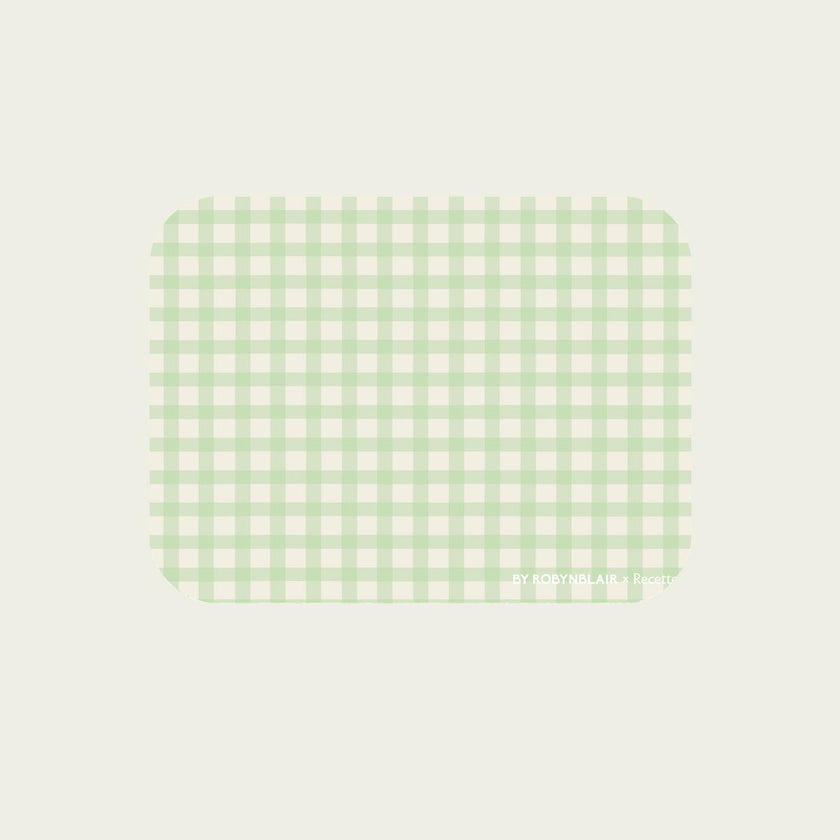 2 Placemats | Green Gingham |  by robynblair x Recette