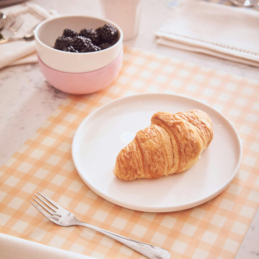 2 Placemats | Coral Gingham |  by robynblair x Recette