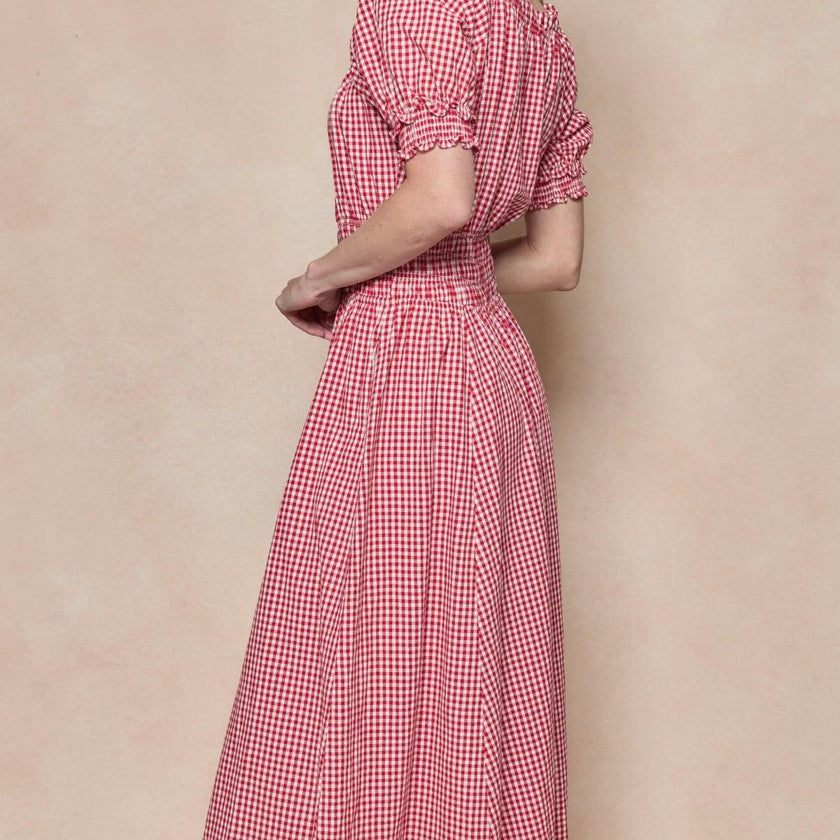 Jessie Dress in Red Gingham