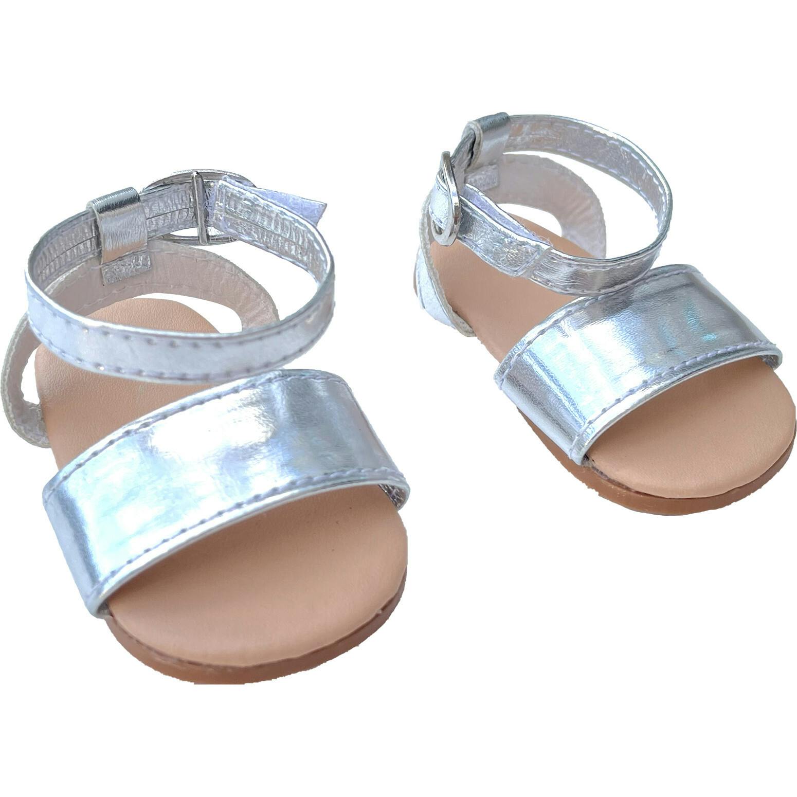 Sophia's by Teamson Kids - 18'' Doll - Stripe Satin Party Dress & Ankle Strap Sandals
