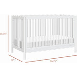 Swell 4-in-1 Convertible Crib with Toddler Bed Conversion Kit