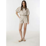 Frida Linen Shorts - Black