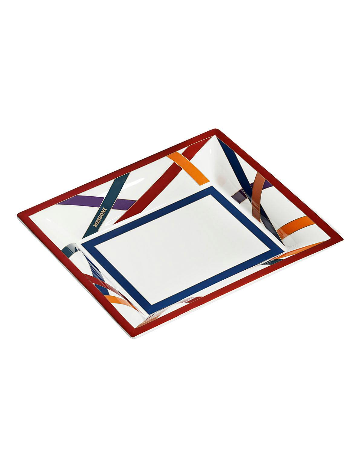 Tray NASTRI Rectangular Large in Luxury Box Multicolor 8.5