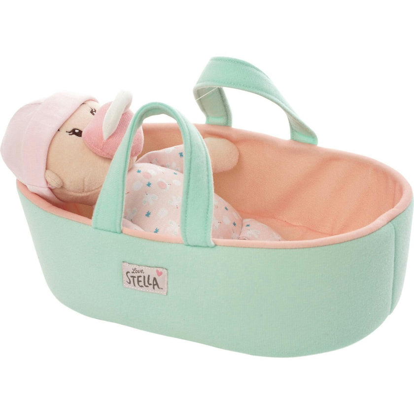 Love, Stella My First Doll & Bassinet - Peach