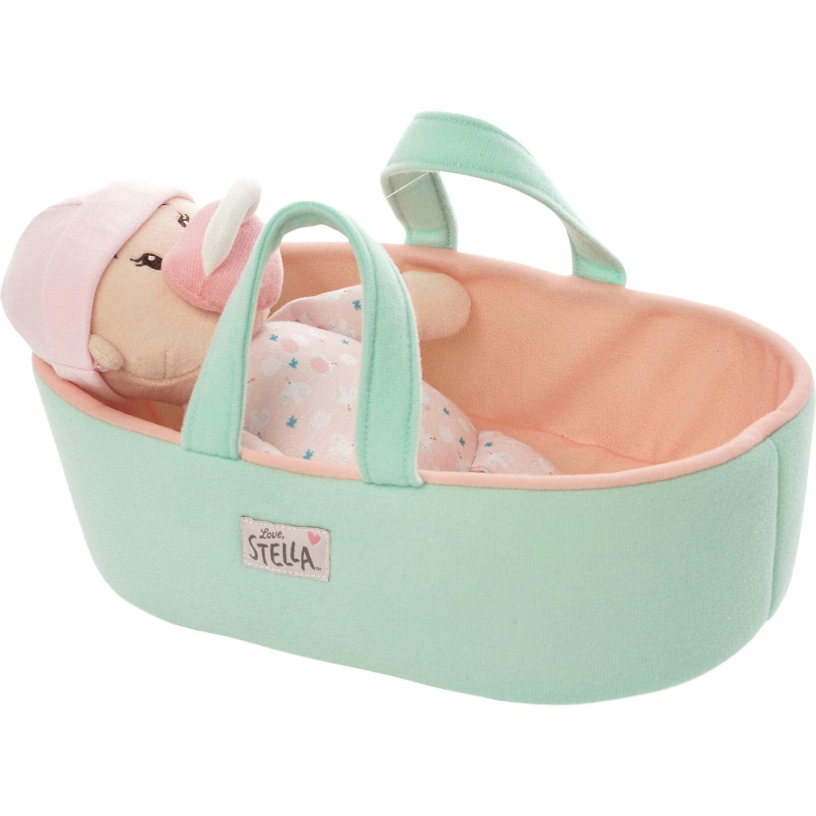Love, Stella My First Doll & Bassinet - Peach