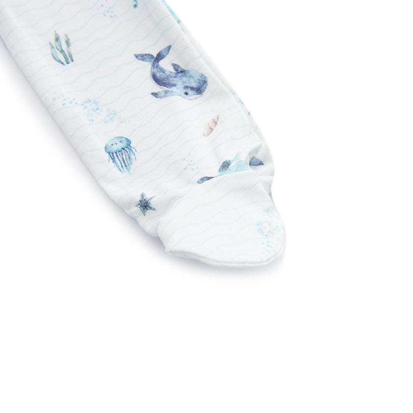 Bamboo Baby Pyjama Sleepsuit - Le Bleu