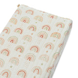 Parker Rainbow Cotton Quilted Change Pad Cover