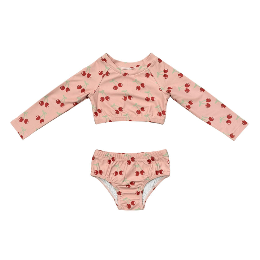 Girl's Crop Two-Piece Swimsuit