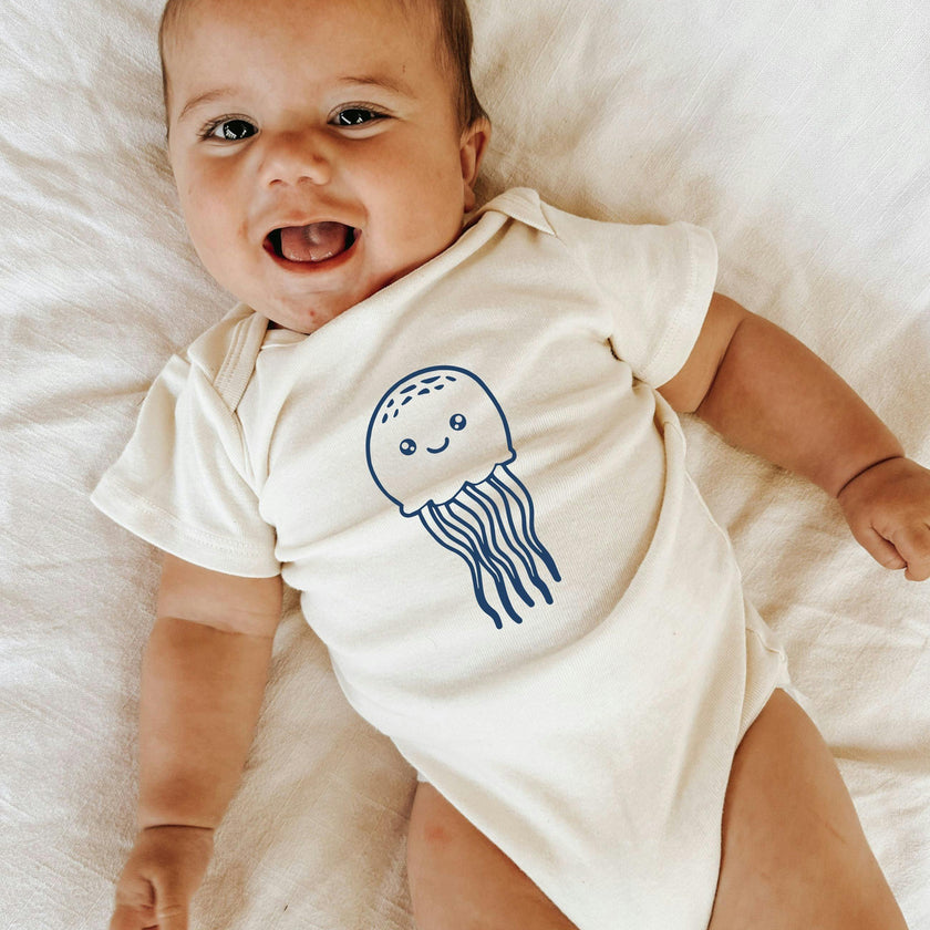 Jellyfish Organic Cotton Baby Bodysuit