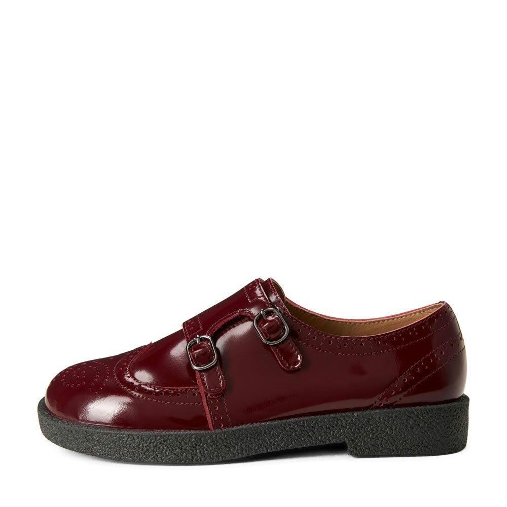 Alsa Glossy Doubled Buckle Brogues Shoes