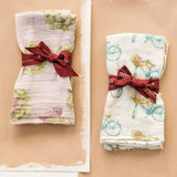 Valais Bamboo Muslin Two-Piece Burp Cloth Set