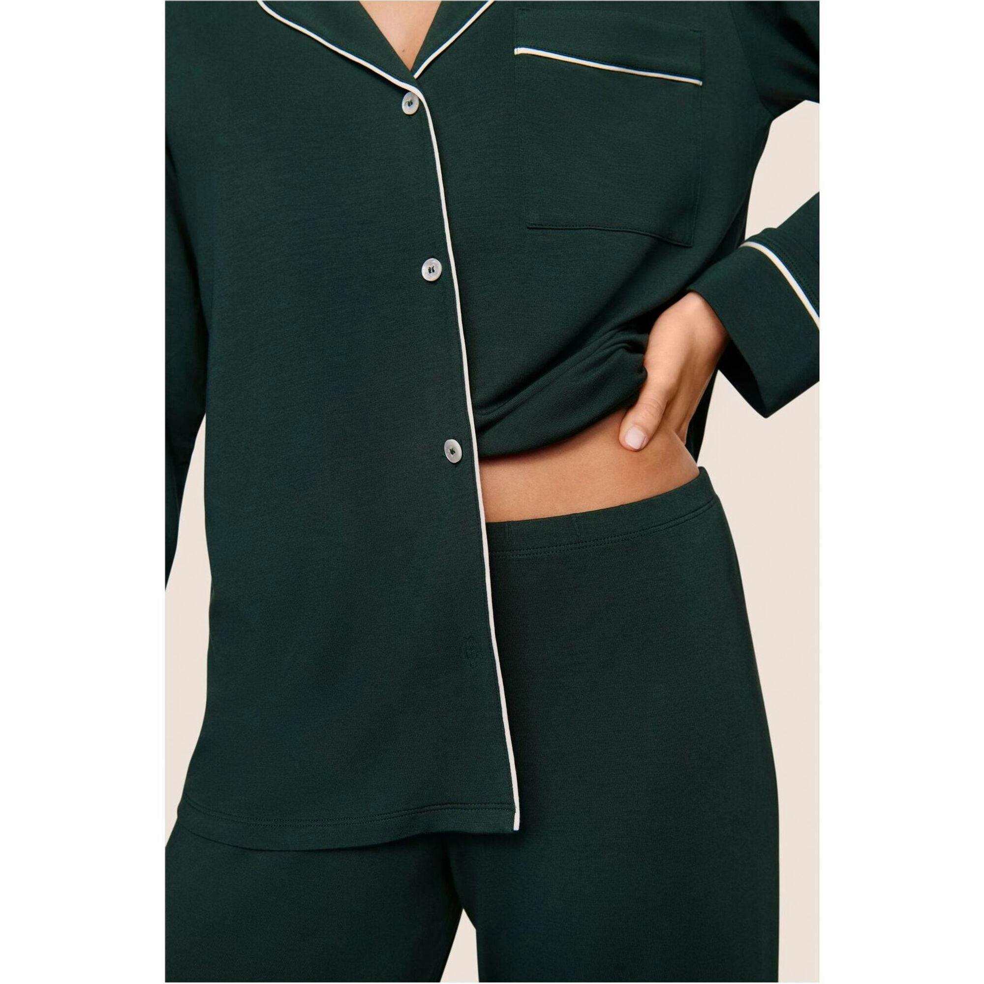 Gisele TENCEL Modal Long PJ Set, Green