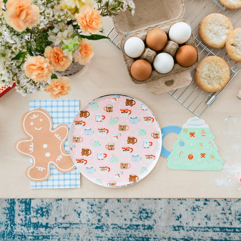 Pastel Mixed Light Gingham Guest Napkins