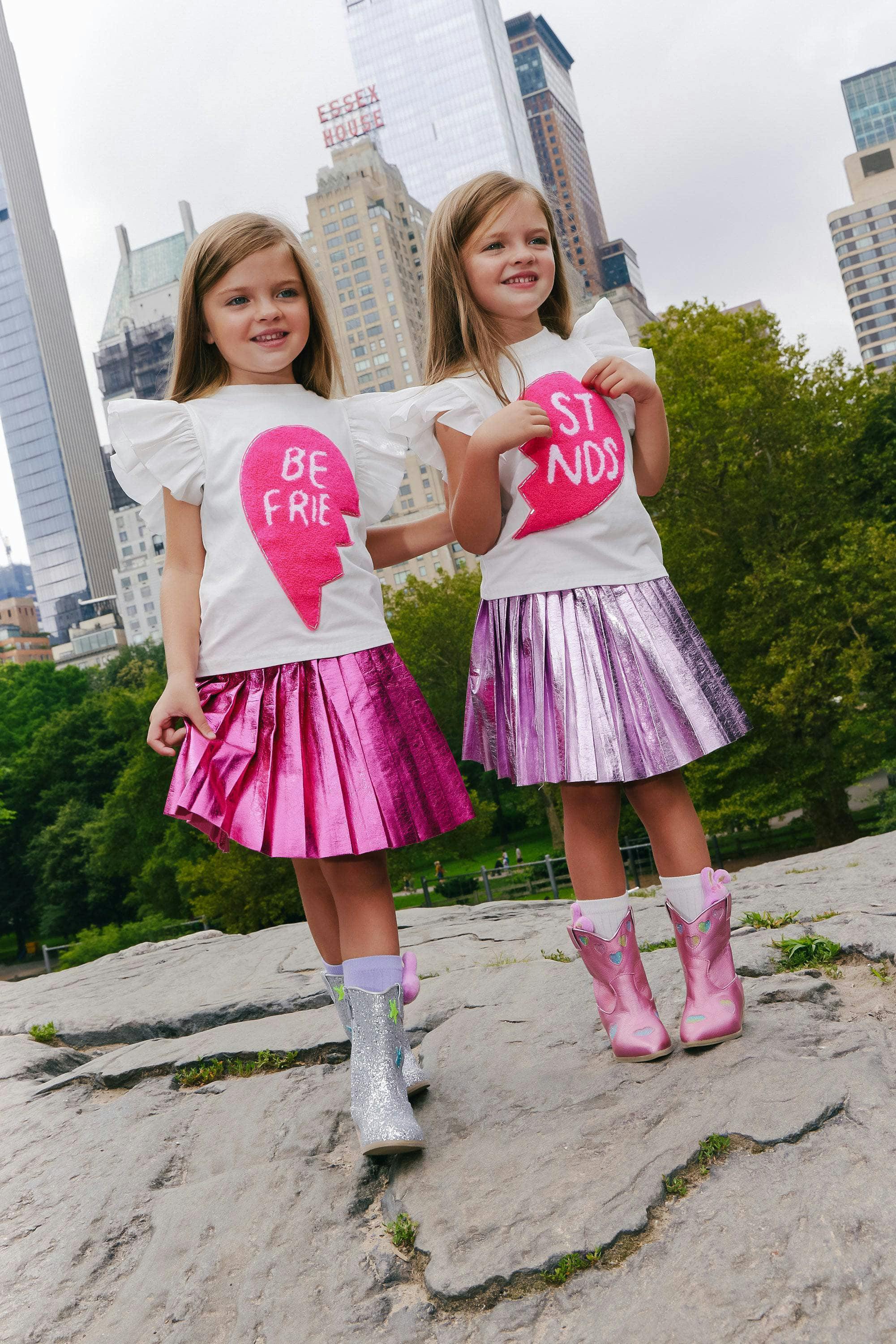 Best Friends Ruffle Sleeve T-Shirts