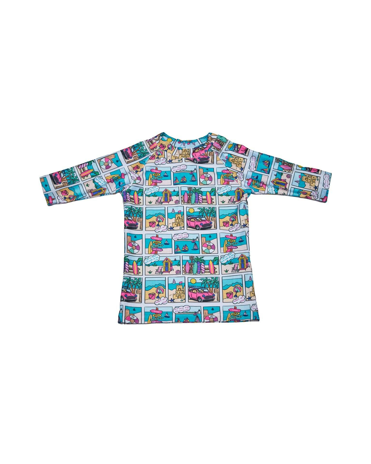 Boys Short Sleeve Rashie UPF 50+ – Bondi