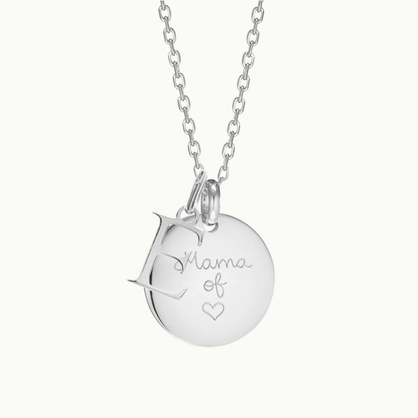 Personalized Alphabet Necklace, Silver Plated