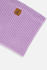 Ribbed Knit Neckwarmer Lavender