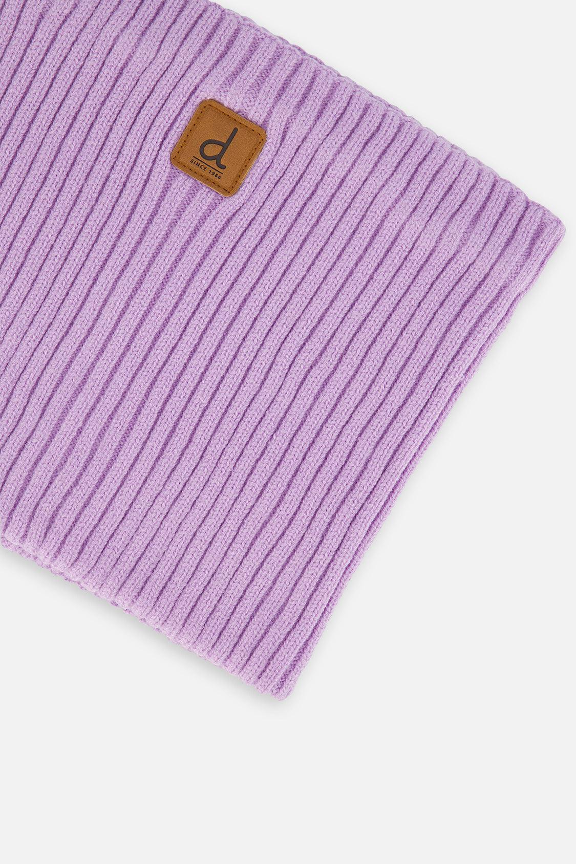 Ribbed Knit Neckwarmer Lavender