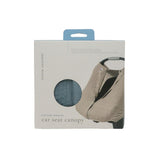 Cotton Muslin Car Seat Canopy - Sea