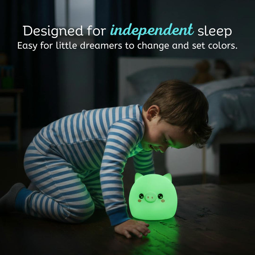 LumiPets® Percy the Pig- Children's Touch Night Light