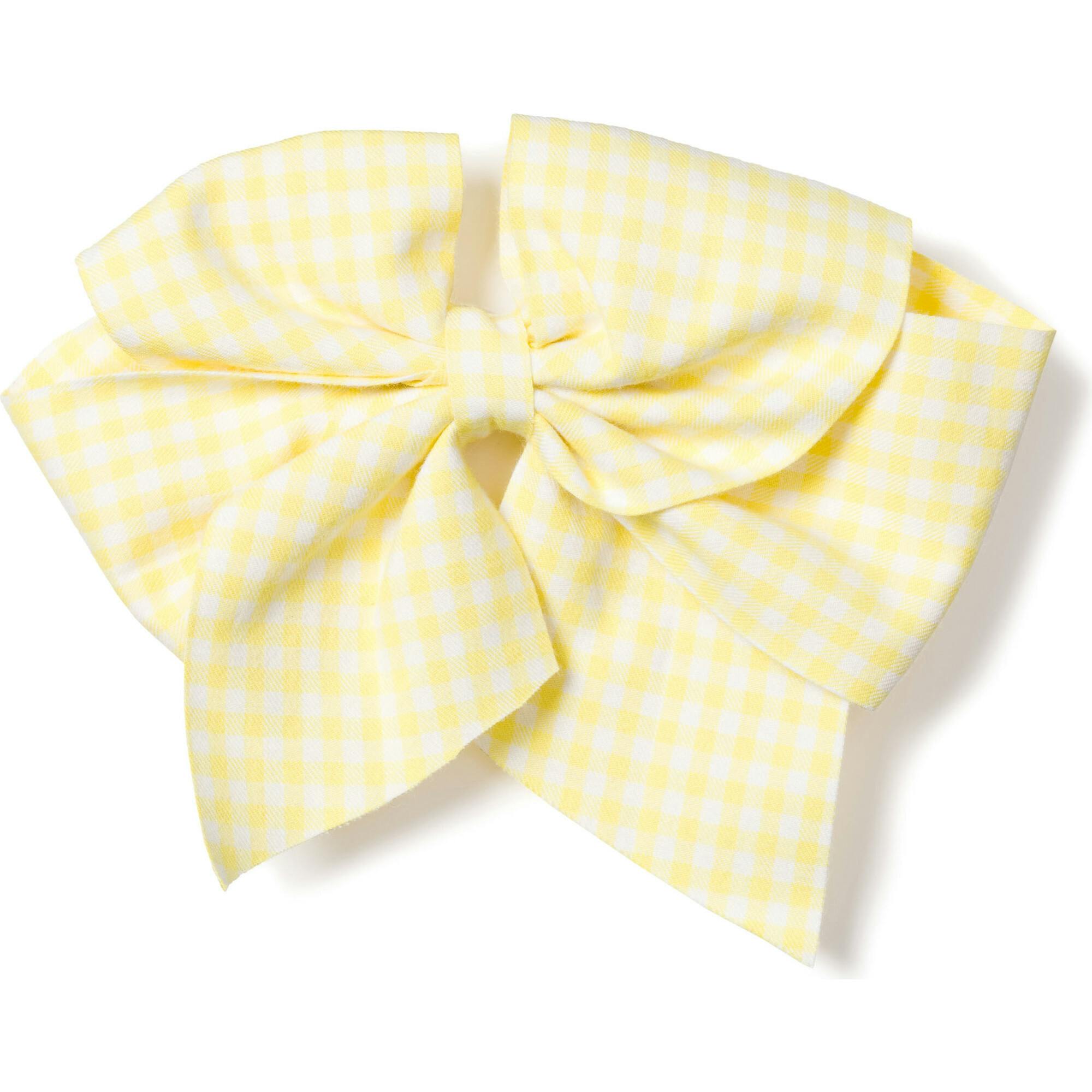 Girl's Twill Hair Bows in Pink Gingham