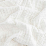 Cotton Muslin Baby Quilt - White