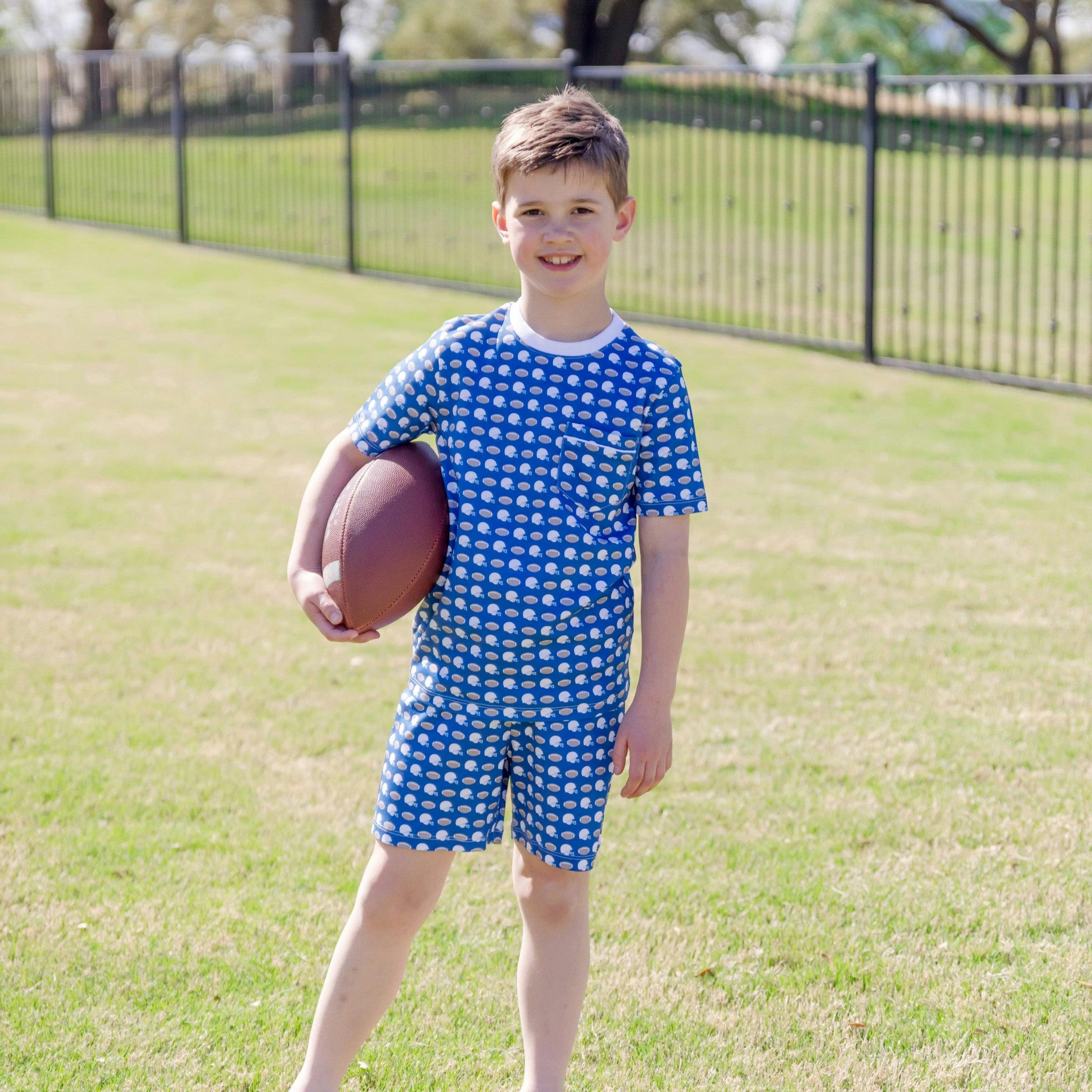 Charles Boys' Short Set - First Down Football