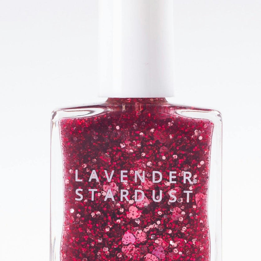 Cherry Hearts Glitter Nail Topper