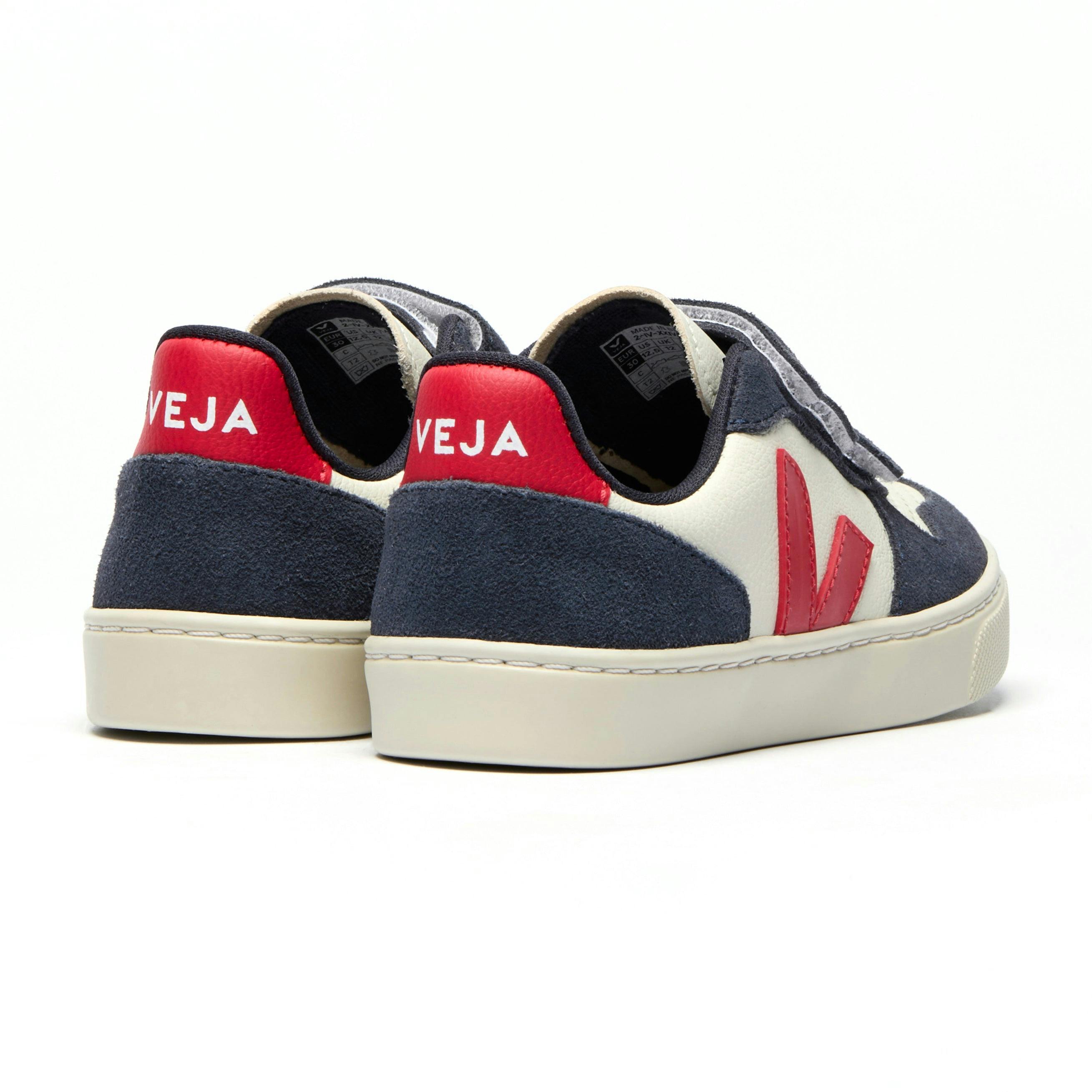 VEJA V-10 Chromefree Leather Sneakers - Nautical