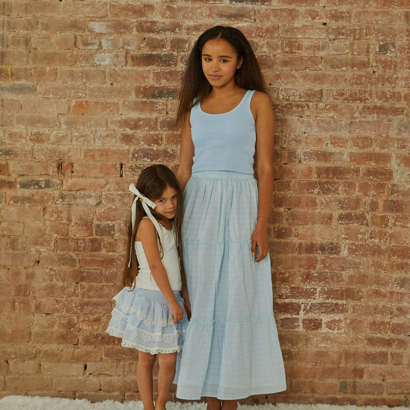 Harlow Robins Egg Blue Heart Cut Out Tank