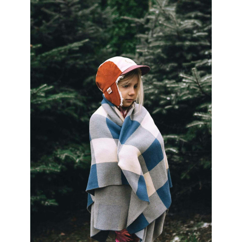 children's organic cotton cap - pink snow
