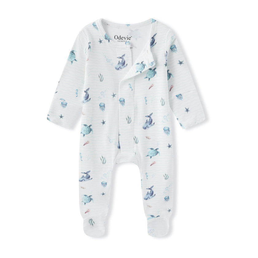 Bamboo Baby Pyjama Sleepsuit - Le Bleu