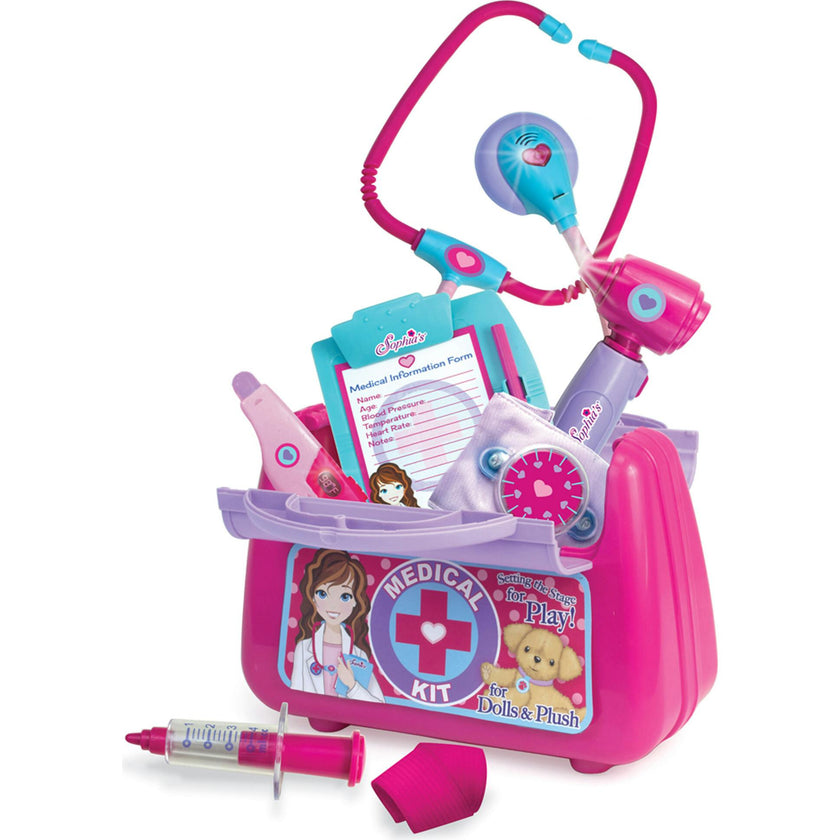 18" Doll Medical Kit for Dolls & Plush in Closed Color Box