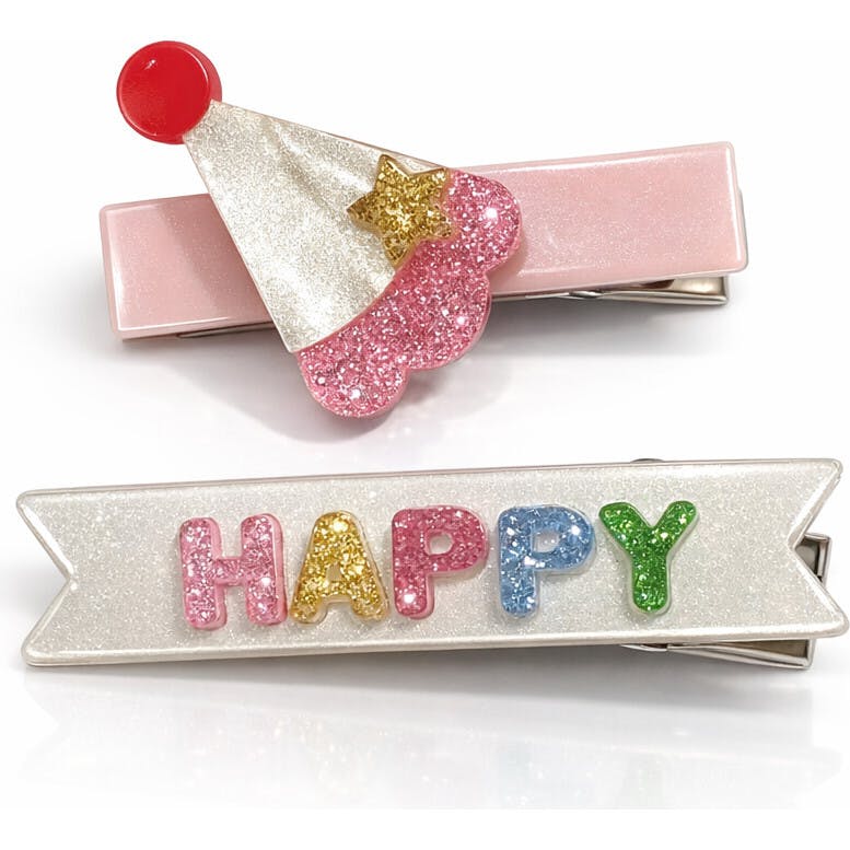 Maisonette Happy Party Hat Hair Clips