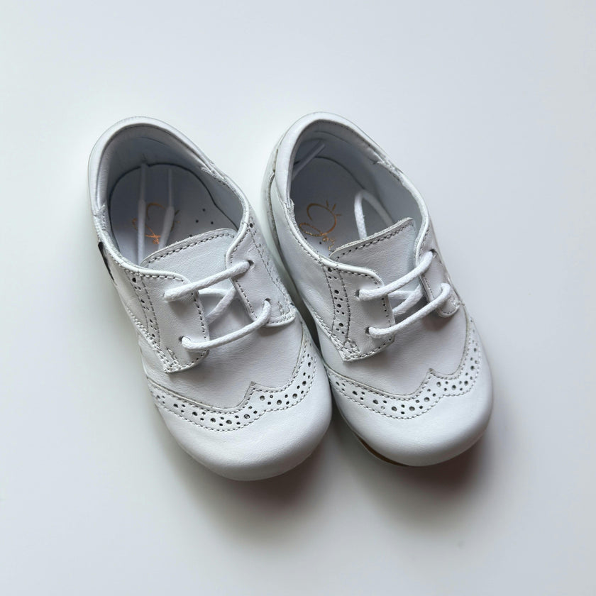 Classic White Baby Oxford Shoes
