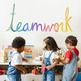 Watercolor Words • Teamwork • Peel-and-Stick Wall Decals