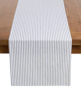 Navy French Ticking Runner & Napkin Bundle