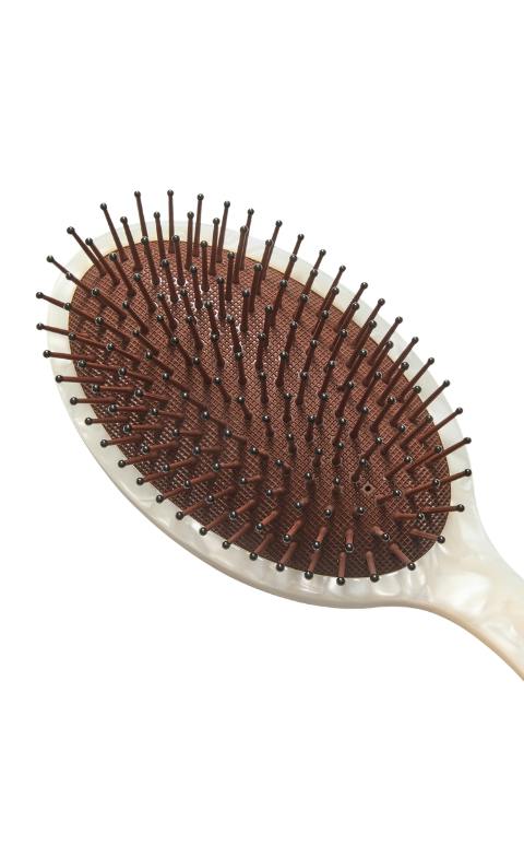 Grande Detangling Hair Brush in White Shell