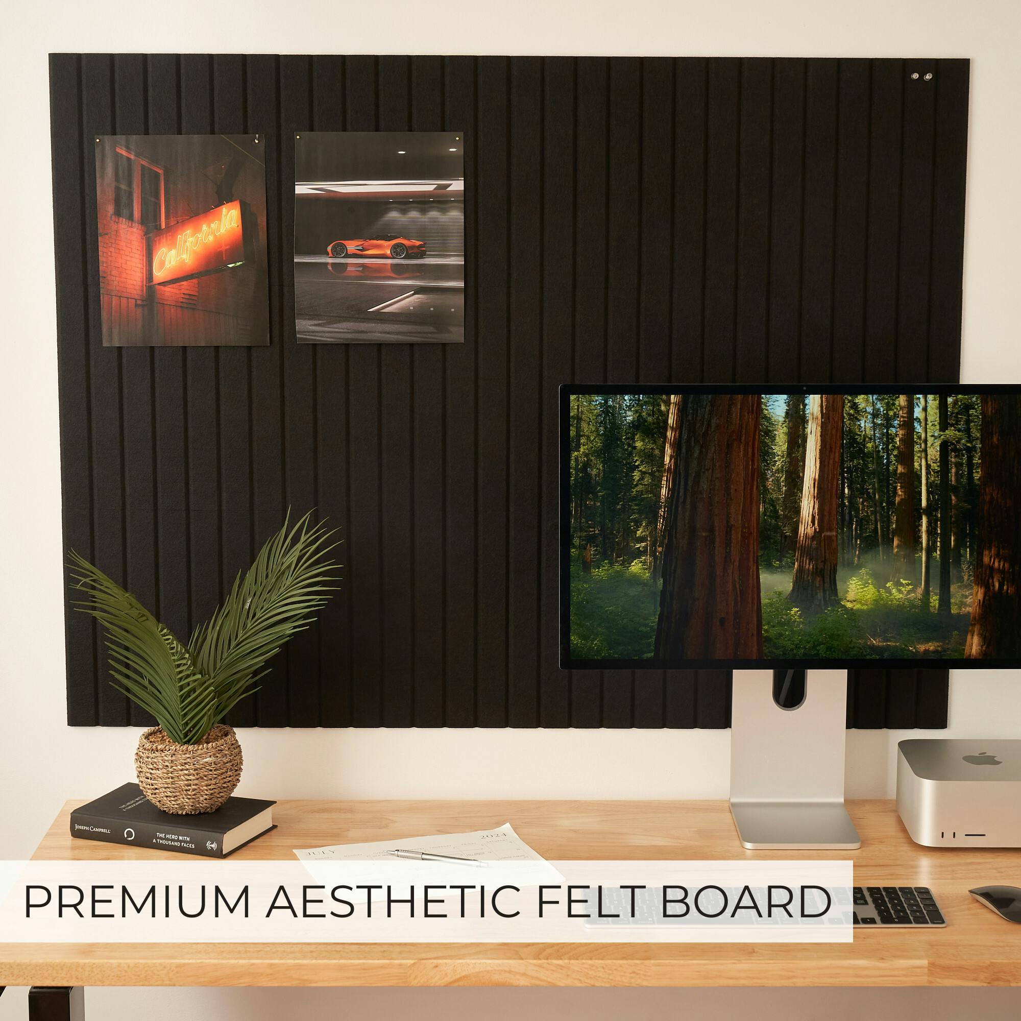 Large Felt Bulletin Board - Stylish 35