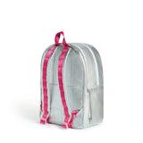 Kane Double Pocket Backpack, Metallic Happy Fuzzy Hearts
