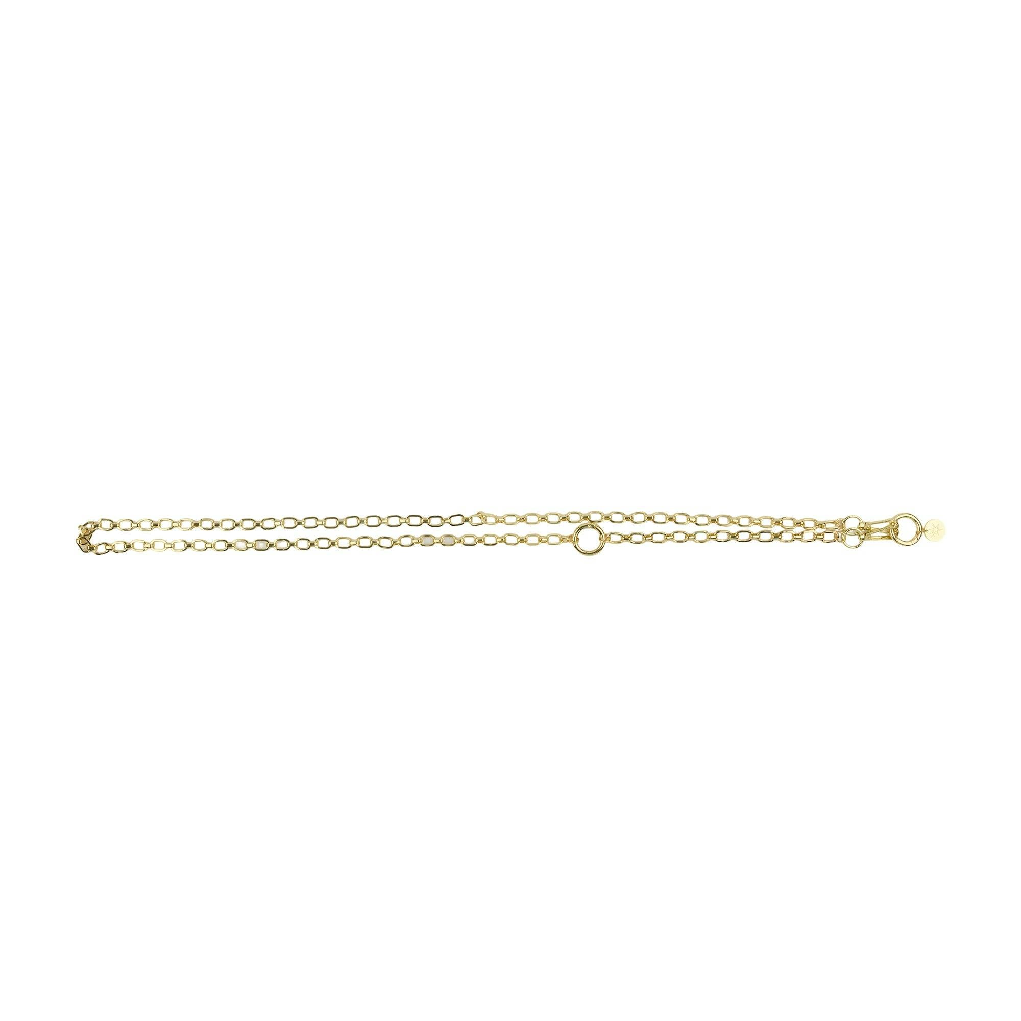 Packed Party Gold Standard Matte Gold Phone Chain - 26-Inch Sleek Matte Gold Link Chain with Gold Clips and Keyring Clasp for Phone Cases and Pouches