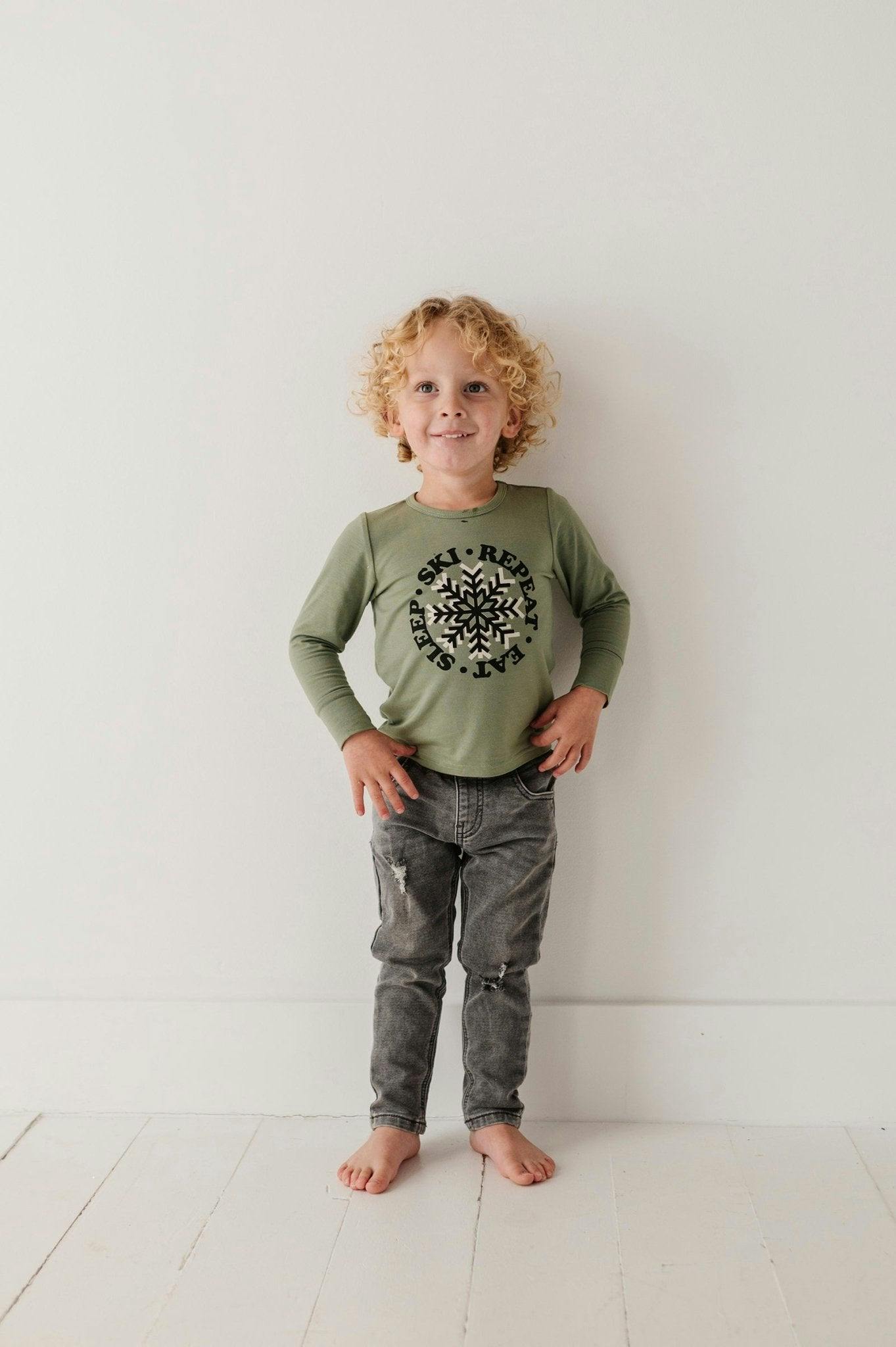 Boys Denim Jeans in Gray Wash